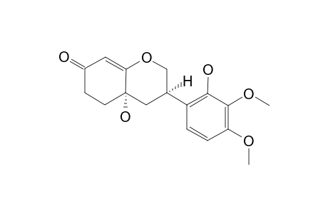 OXYTROPISOFLAVON_B;(3-R,10-S)-10-HYDROXY-5,10-DIHYDROISOMUCRONULATOL