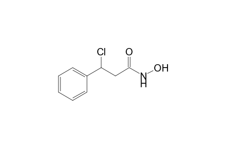 3-Chloranyl-N-oxidanyl-3-phenyl-propanamide