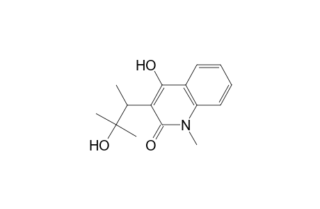 PARAENSINE;3-(1,2-DIMETHYL-2-HYDROXYPROPYL)-4-HYDROXY-1-METHYLQUINOLIN-2(1H)-ONE