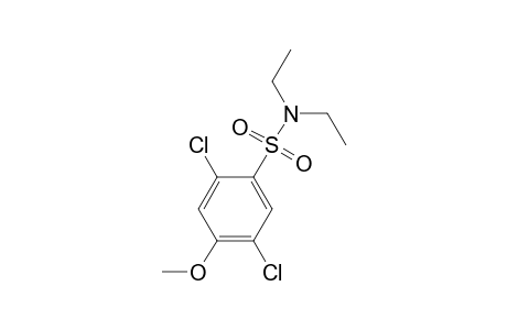 2,5-bis(chloranyl)-N,N-diethyl-4-methoxy-benzenesulfonamide