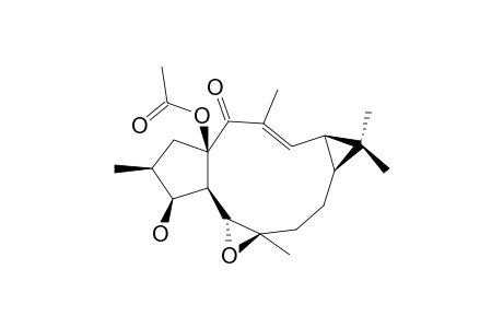 (-)-(12-E,2-S,3-S,4-R,5-R,6-R,9-S,11-S,15-R)-15-ACETOXY-5,6-EPOXYLATHYR-12-EN-3-OL-14-ONE