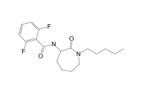 2,6-Difluoro-N-(2-oxo-1-pentylazepan-3-yl)benzamide