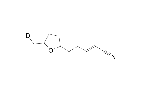 5'-[5-methyl-d1-tetrahydrofuran-2-yl]-pent-2'-enenitrile