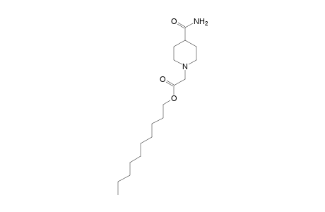 4-carbamoyl-1-piperidineacetic acid, decyl ester