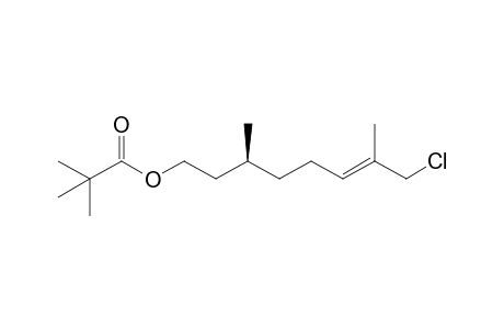 (S)-3,7-Dimethyl-8-chloro-6-octenyl pivaloate