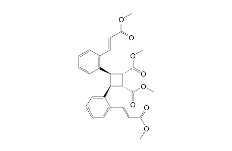 Dimethyl (1.alpha.,2.alpha.,3.beta.,4.beta.)-3,4-bis[(E)-2-methoxycarbonylethenyl)phenyl]cyclobutane-1,2-dicarboxylate