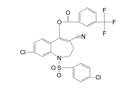 8-chloro-1-[(p-chlorophenyl)sulfonyl]-2,3-dihydro-5-hydroxy-1H-1-benzazepine-4-carbonitrile, alpha,alpha,alpha-trifluoro-m-toluate (ester)