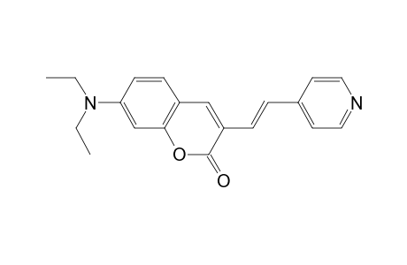 2H-1-benzopyran-2-one, 7-(diethylamino)-3-[(E)-2-(4-pyridinyl)ethenyl]-