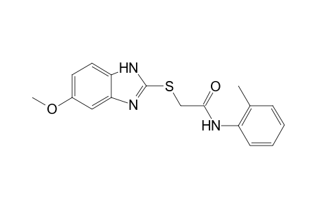 2-[(5-methoxy-1H-benzimidazol-2-yl)sulfanyl]-N-(2-methylphenyl)acetamide