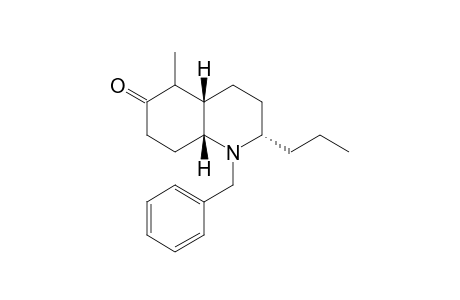 (4aS,5R,8aR)-1-Benzyl-5-methyl-2-propyldecahydroquinolin-6-one