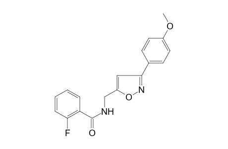 benzamide, 2-fluoro-N-[[3-(4-methoxyphenyl)-5-isoxazolyl]methyl]-