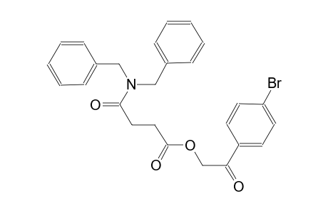 Butanoic acid, 4-[bis(phenylmethyl)amino]-4-oxo-, 2-(4-bromophenyl)-2-oxoethyl ester