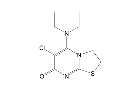 6-chloro-5-(diethylamino)-2,3-dihydro-7H-thiazolo[3,2-a]-pyrimidin-7-one