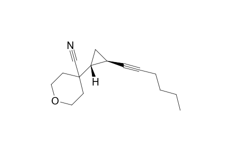 4-[(1R,2R)-2-hex-1-ynylcyclopropyl]tetrahydropyran-4-carbonitrile