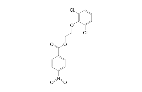 2-(2,6-dichlorophenoxy)ethanol, p-nitrobenzoate
