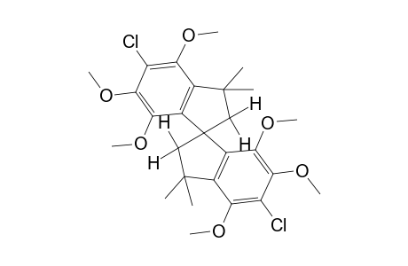 5,5'-dichloro-4,4',6,6',7,7'-hexamethoxy-3,3,3',3'-tetramethyl-1,1'-spirobiindan