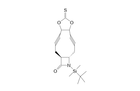 (5S,8S)-6-(tert-Butyl-dimethyl-silanyl)-14-thioxo-13,15-dioxa-6-aza-tricyclo[10.3.0.0*5,8*]pentadeca-2,10-diyn-7-one