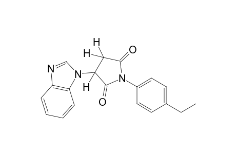 2-(1-benzimidazolyl)-N-(p-ethylphenyl)succinimide