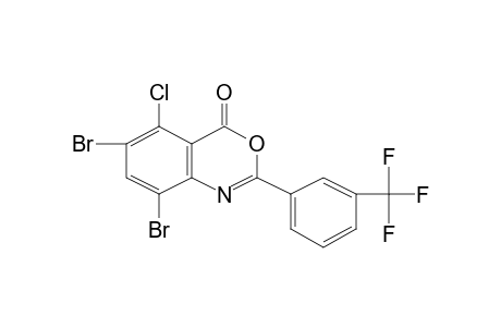 5-chloro-6,8-dibromo-2-(alpha,alpha,alpha-trifluoro-m-tolyl)-4H-3,1-benzoxazin-4-one