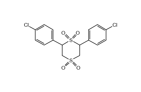 2,6-bis(p-chlorophenyl)-p-dithiane, 1,1,4,4-tetraoxide