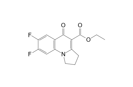 7,8-difluoro-5-keto-2,3-dihydro-1H-pyrrolo[1,2-a]quinoline-4-carboxylic acid ethyl ester