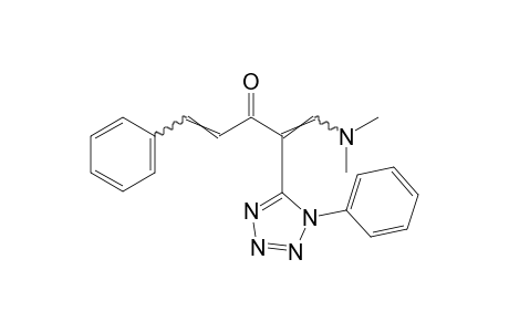 1-(dimethylamino)-5-phenyl-2-(1-phenyl-1H-tetrazol-5-yl)-1,4-pentadien-3-one