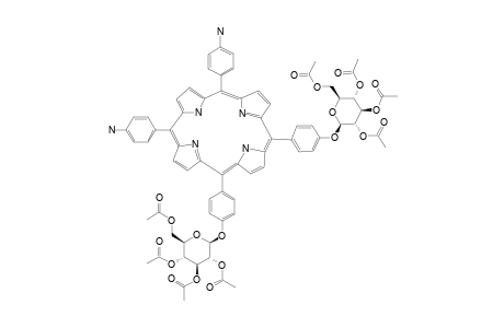 5,10-BIS-(4-AMINOPHENYL)-15,20-BIS-[(2',3',4',6'-TETRA-O-ACETYL-BETA-D-GLUCOPYRANOSYLOXY)-PHENYL]-PORPHYRIN