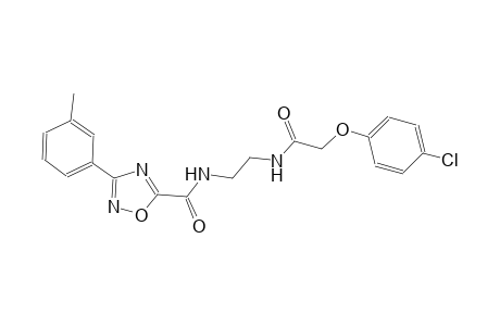 1,2,4-oxadiazole-5-carboxamide, N-[2-[[2-(4-chlorophenoxy)acetyl]amino]ethyl]-3-(3-methylphenyl)-