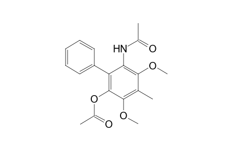 6-acetamido-3,5-dimethoxy-4-methyl-(1,1'-biphenyl)-2-yl acetate