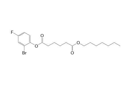 Adipic acid, 2-bromo-4-fluorophenyl heptyl ester