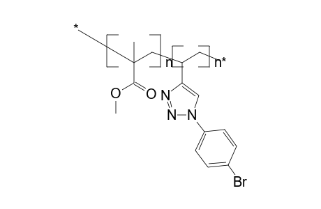 Poly(methyl methacrylate-co-1-p-bromophenyl-4-vinyl-1,2,3-triazole)