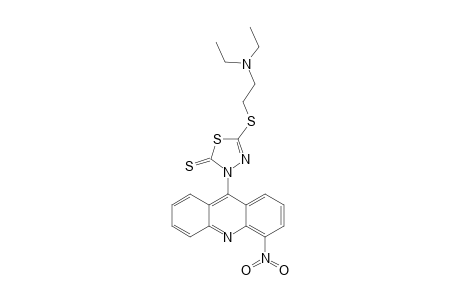 2-THIONE-3(N)-[(4'-NITRO)-9'-ACRIDINYL]-5-DIETHYLAMINOETHYLTHIO-1,3,4-THIADIAZOLE