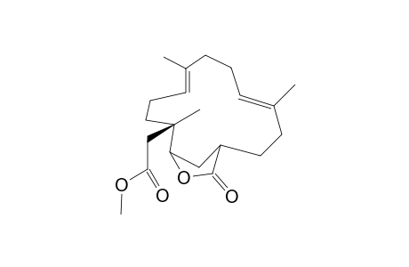 Methyl (1RS,4E,8E,12SR,13SR)-12.alpha.,14-(2'-Oxomethanoxy)-4,8,12-trimethylcyclotetradeca-4,8-dienecarboxylate