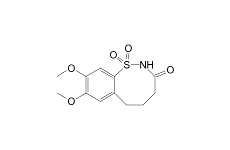 3,3,5,6-Tetrahydro-8,9-dimethoxy-2H-1,2-benzothiazocin-3-one 1,1-dioxide