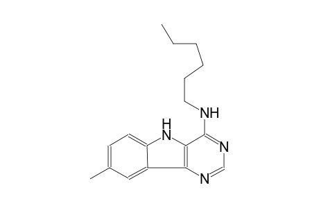 N-hexyl-8-methyl-5H-pyrimido[5,4-b]indol-4-amine