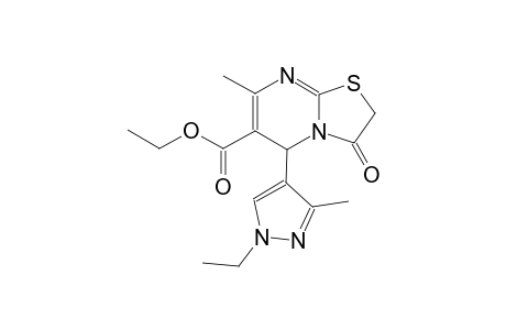 5-(1-Ethyl-3-methyl-1H-pyrazol-4-yl)-7-methyl-3-oxo-2,3-dihydro-5H-thiazolo[3,2-a]pyrimidine-6-carboxylic acid ethyl ester