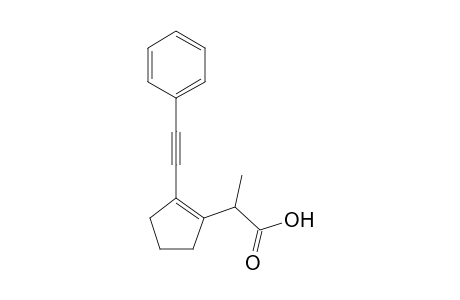 2-(2-Phenylethynyl-cyclopent-1-enyl)-propionic acid