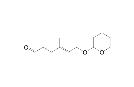 4-Methyl-6-(tetrahydropyran-2-yloxy)hex-4-enal