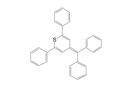 4H-thiopyran, 4-(diphenylmethylene)-2,6-diphenyl-