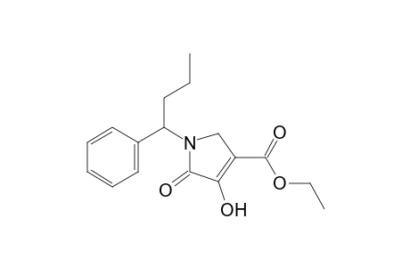 4-hydroxy-5-oxo-1-(1-phenylbutyl)-3-pyrroline-3-carboxylic acid, ethyl ester