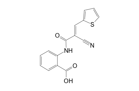 2-{[(2E)-2-cyano-3-(2-thienyl)-2-propenoyl]amino}benzoic acid
