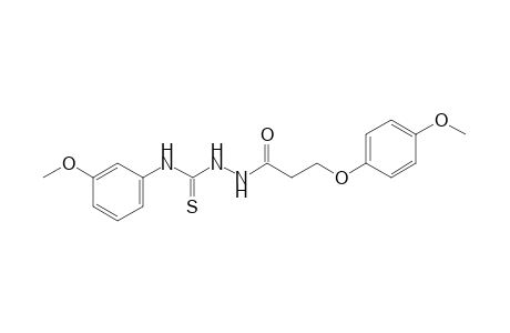 1-[3-(p-methoxyphenoxy)propionyl]-4-(m-methoxyphenyl)-3-thiosemicarbazide