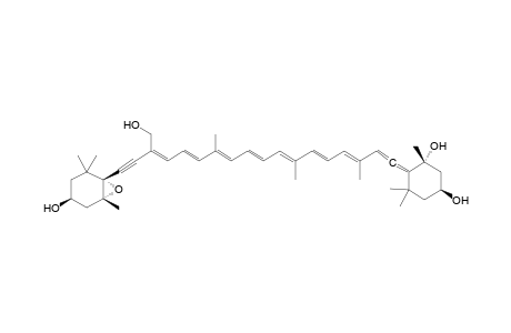 (1R,3S)-6-[(3E,5E,7E,9E,11E,13E,15Z)-16-(hydroxymethyl)-18-[(1R,3S,6R)-3-hydroxy-1,5,5-trimethyl-7-oxabicyclo[4.1.0]heptan-6-yl]-3,7,12-trimethyl-octadeca-1,3,5,7,9,11,13,15-octaen-17-ynylidene]-1,5,5-trimethyl-cyclohexane-1,3-diol