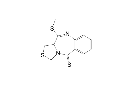 4-(methylthio)-3,3a-dihydro-1H-thiazolo[4,3-c][1,4]benzodiazepine-10-thione