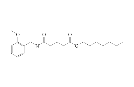 Glutaric acid, monoamide, N-(2-methoxybenzyl)-, heptyl ester