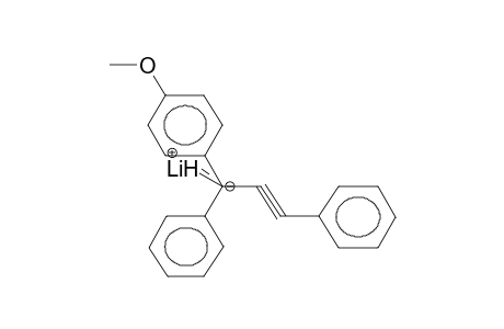 LITHIUM 1-PARA-METHOXYPHENYL-1,3-DIPHENYLPROPARGYL (CONTACT ION PAIR)