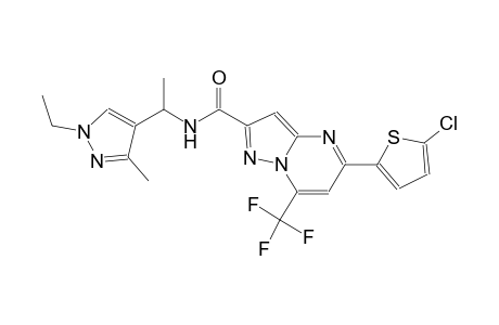 5-(5-chloro-2-thienyl)-N-[1-(1-ethyl-3-methyl-1H-pyrazol-4-yl)ethyl]-7-(trifluoromethyl)pyrazolo[1,5-a]pyrimidine-2-carboxamide