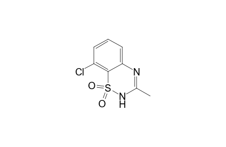 2H-1,2,4-Benzothiadiazine, 8-chloro-3-methyl-, 1,1-dioxide