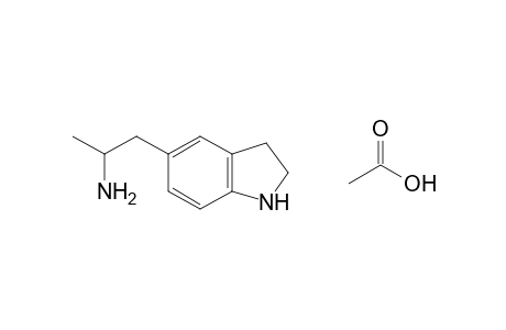 5-(2-aminopropyl)indoline, acetate(1:1)