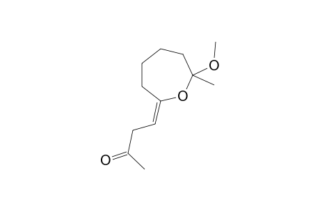4-(7-Methoxy-7-methyloxepan-2-ylidene)butan-2-one